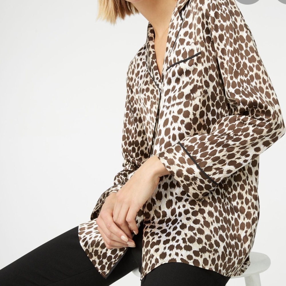Club Monaco silk pajama top